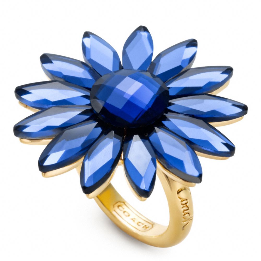 FLOWER COCKTAIL RING - f96358 - F96358GDBL