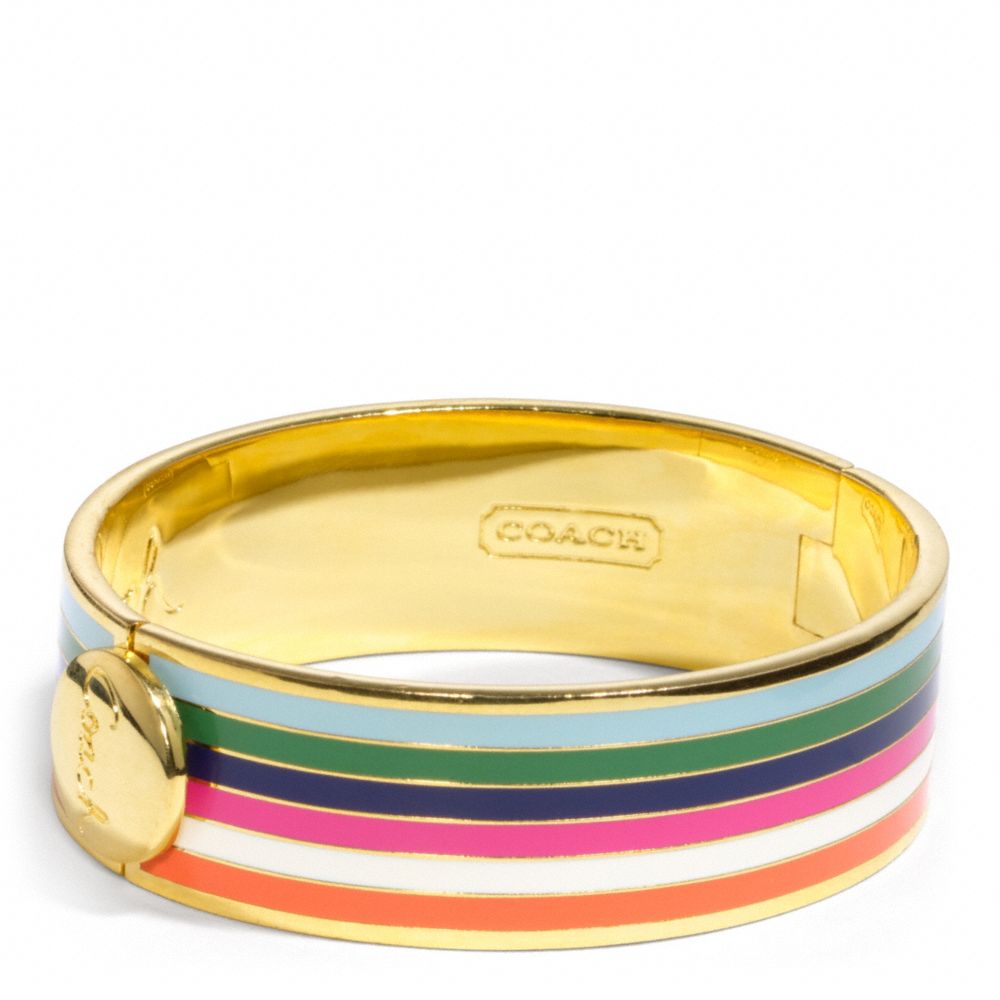 COACH F96367 Three Quarter Inch Hinged Legacy Bangle 