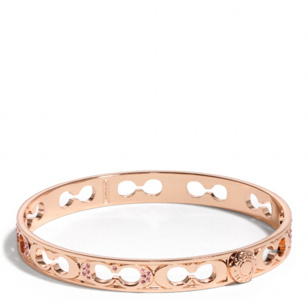 COACH f96369 THIN PAVE PIERCED BANGLE 