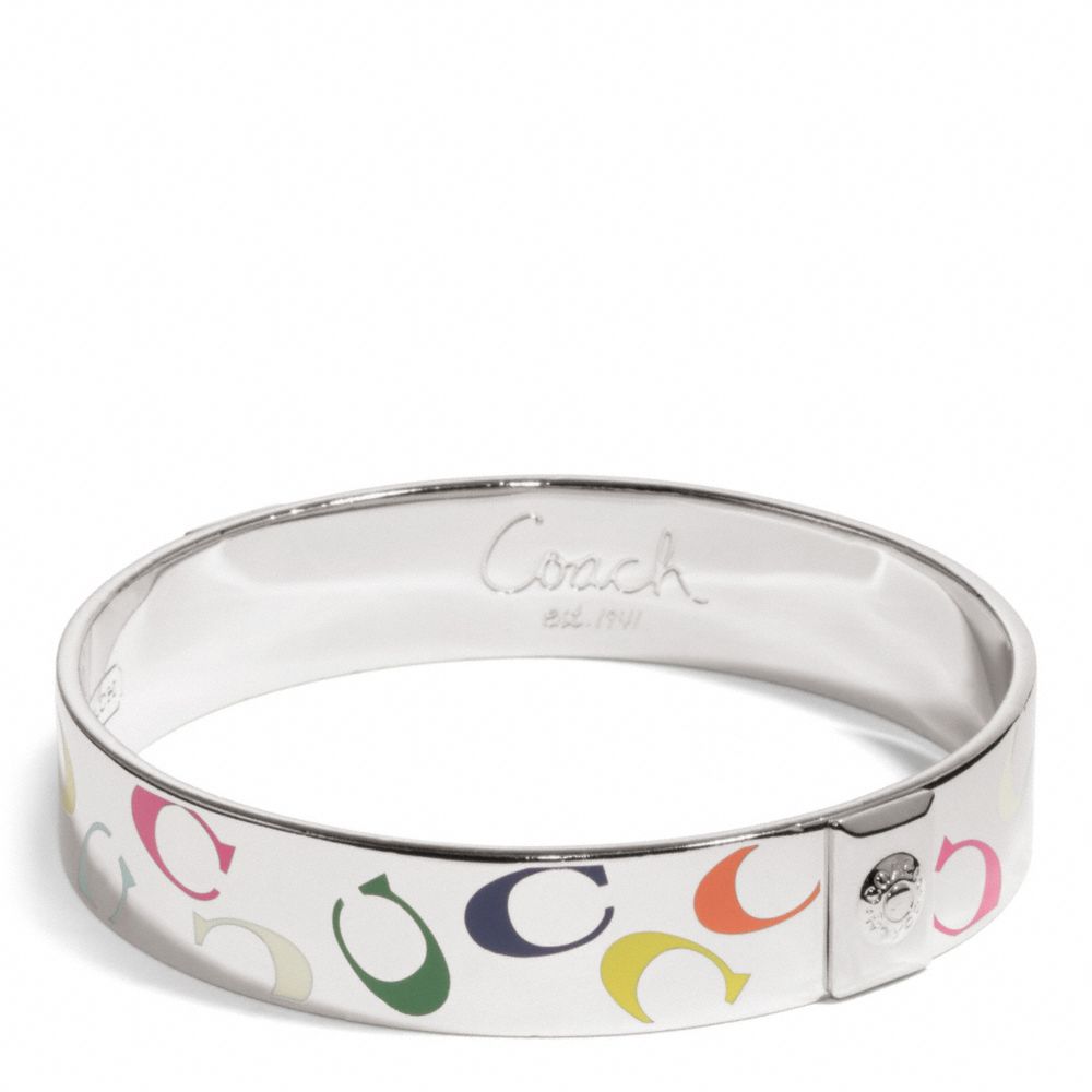 COACH F96370 - HALF INCH MULTI SIGNATURE C BANGLE ONE-COLOR