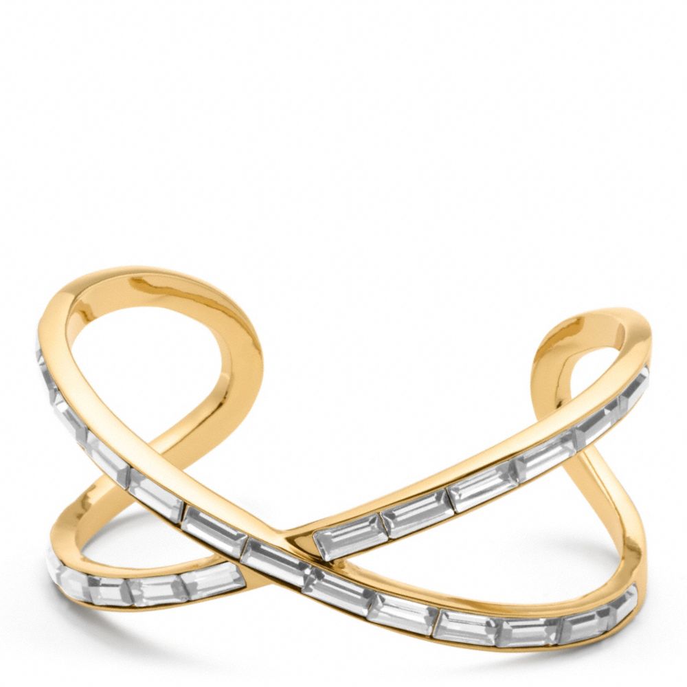 BAGUETTE FIGURE EIGHT CUFF - f96396 - F96396GDCY