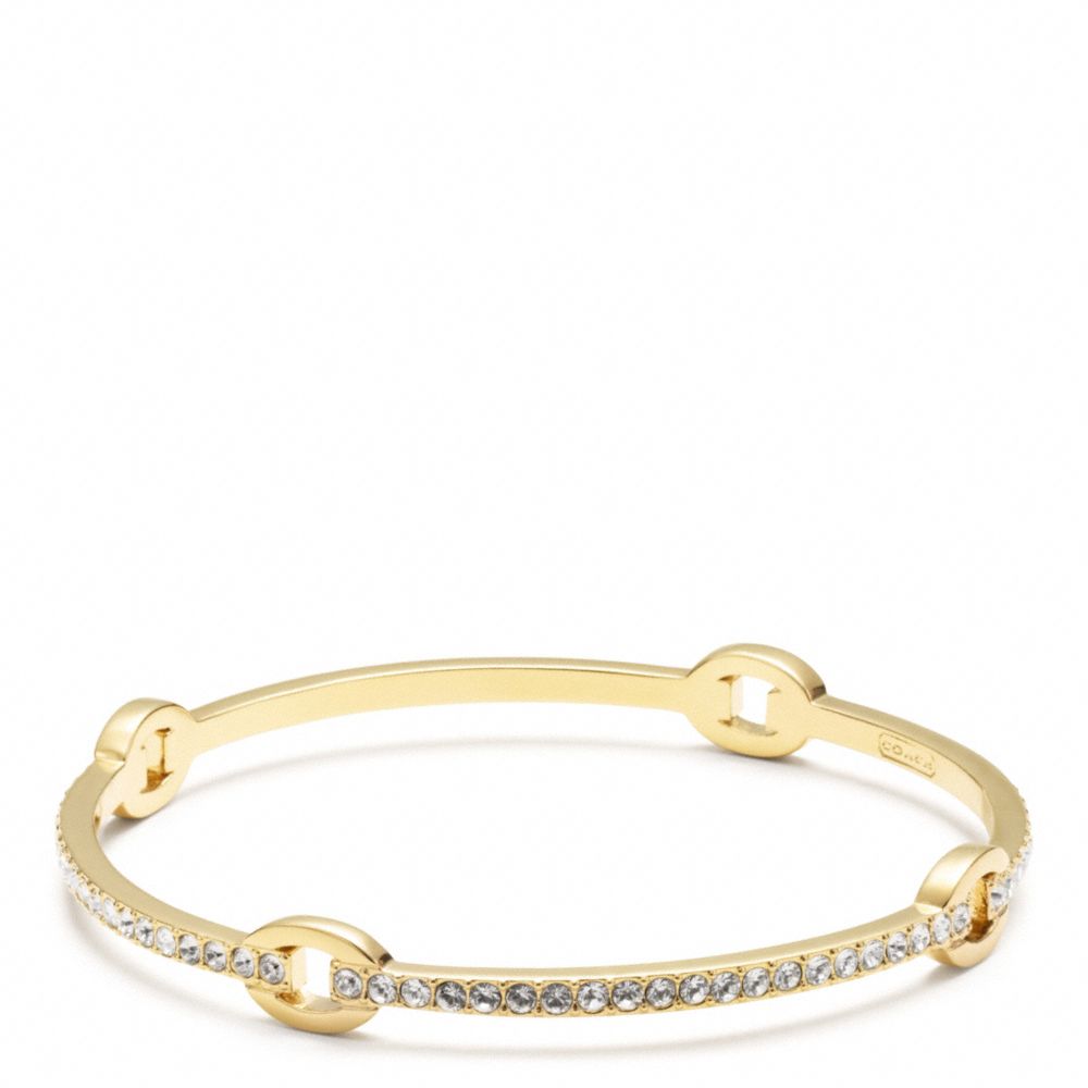 PAVE CIRCLE BANGLE COACH F96401