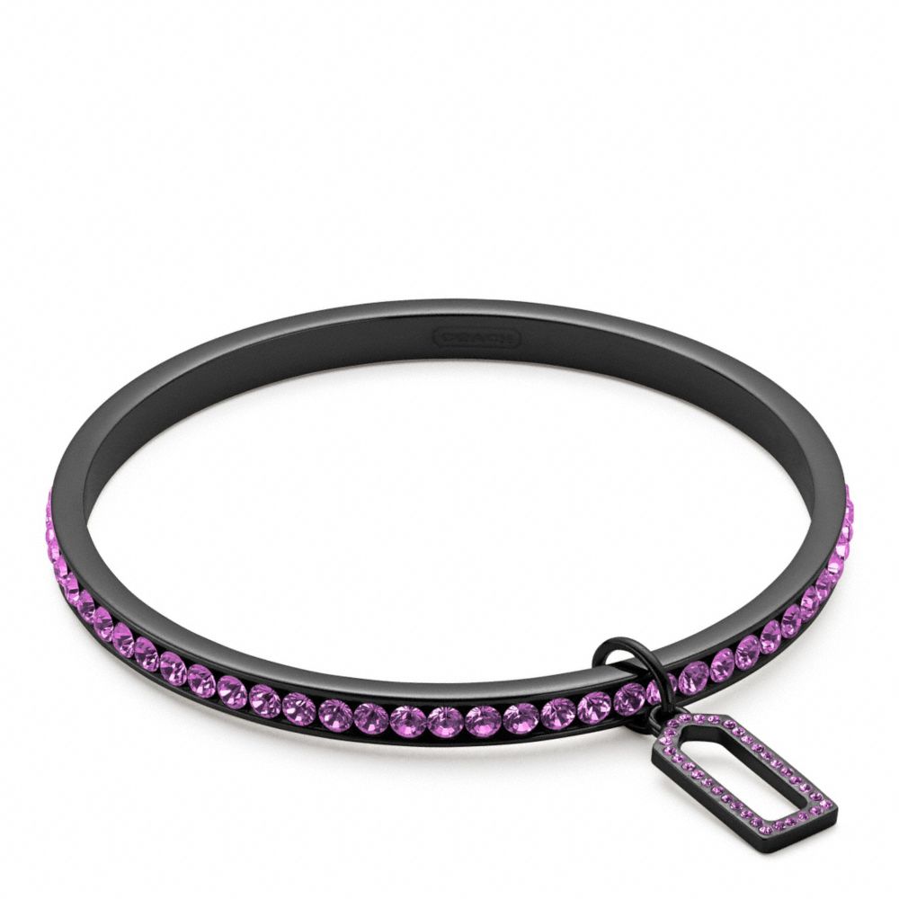 COACH f96416 PAVE BANGLE BLACK/AMETHYST