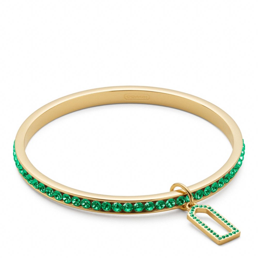 COACH F96416 - PAVE BANGLE GOLD/GREEN