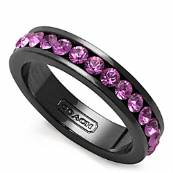 PAVE BAND RING - f96419 - F96419BKAME