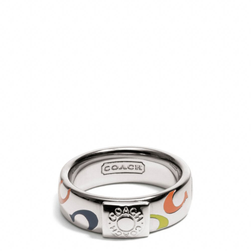 COACH F96424 Multi Signature C Band Ring 