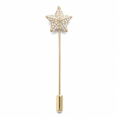 COACH F96429 PAVE STAR STICK PIN ONE-COLOR