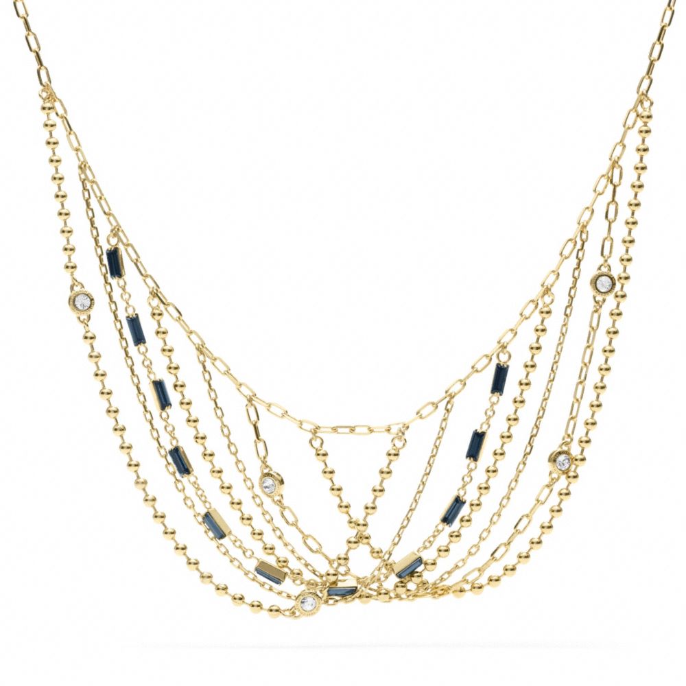 MULTI CHAIN NECKLACE - f96479 - F96479GDBL