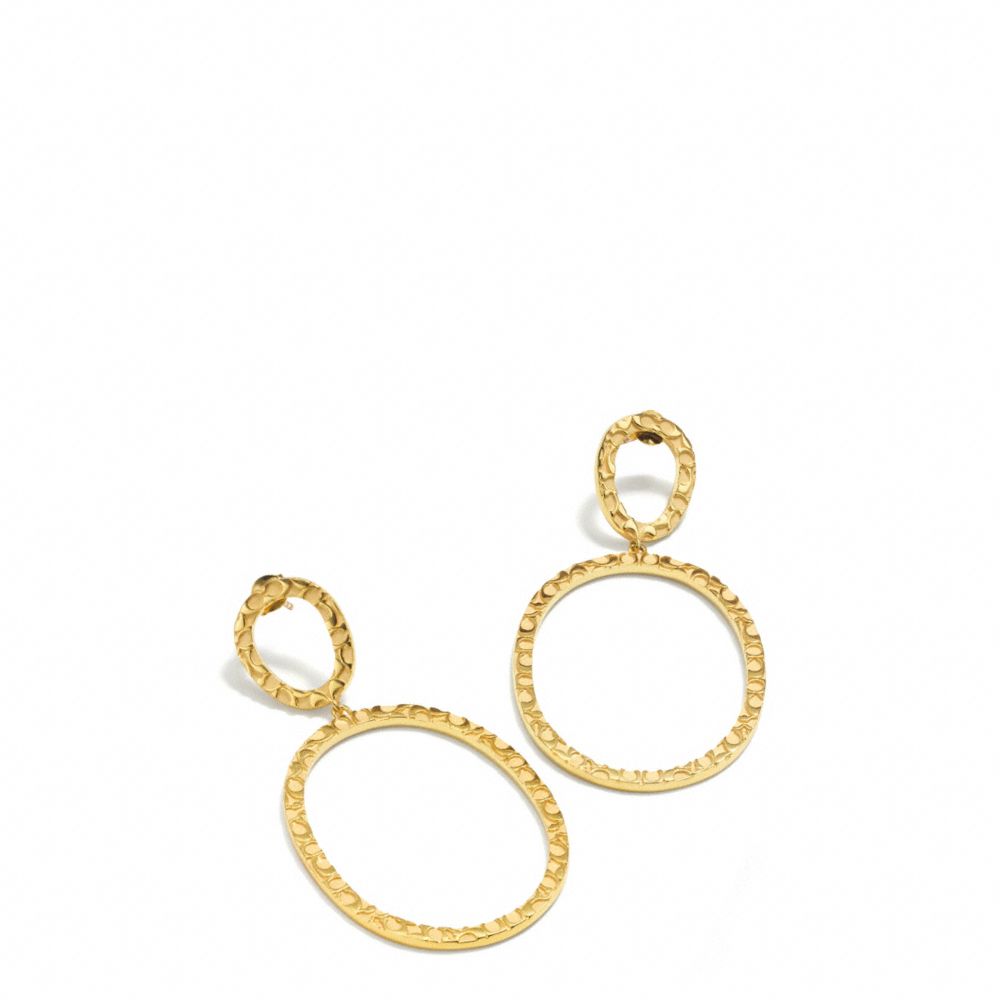 COACH OVAL LINK EARRINGS - GOLD/GOLD - F96502