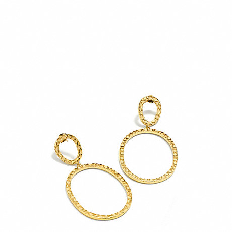 COACH OVAL LINK EARRINGS - GOLD/GOLD - f96502