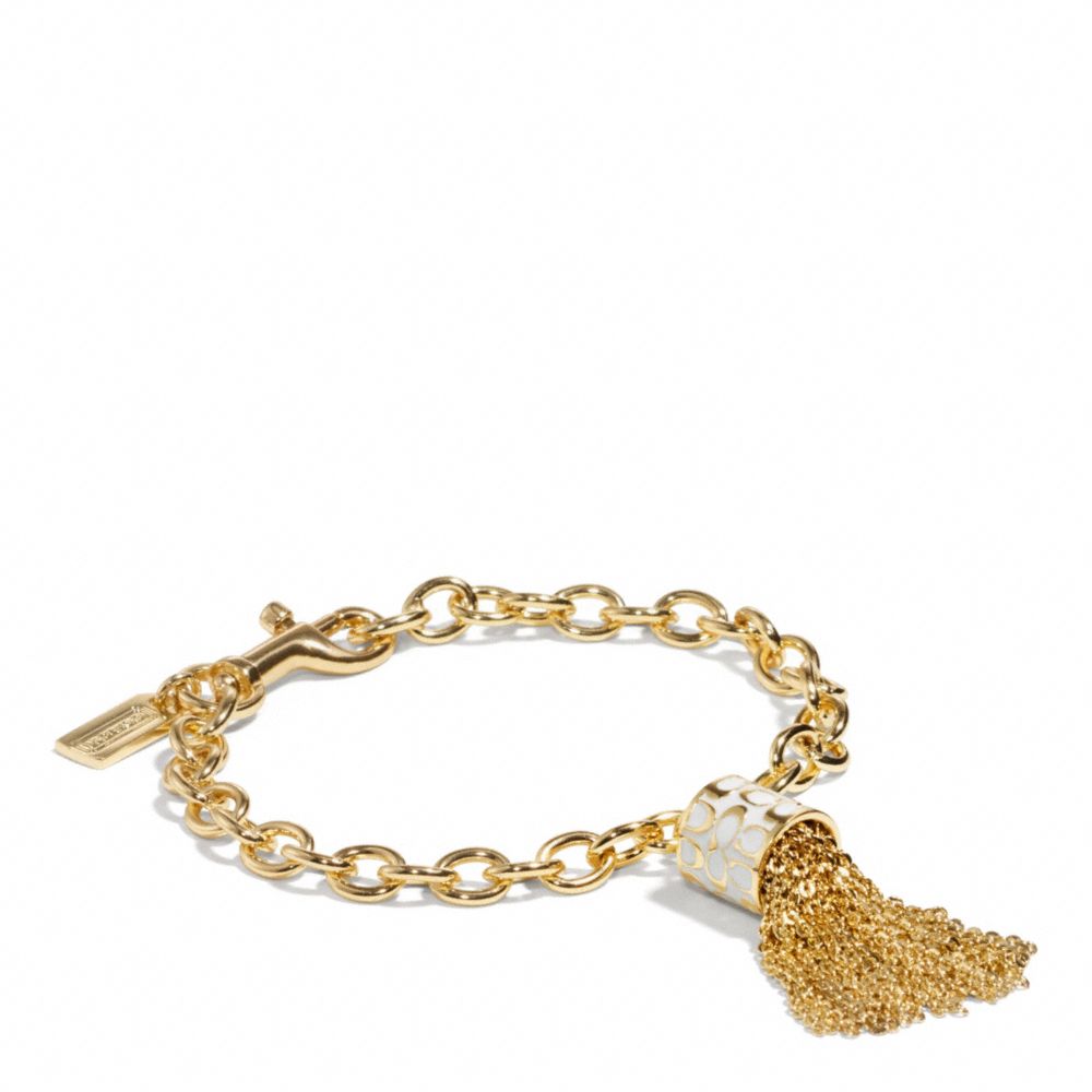 COACH SINGLE TASSEL BRACELET -  - f96505