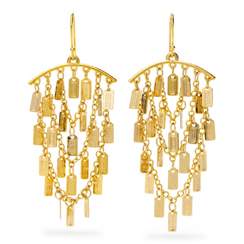 LOZENGE CHANDELIER EARRINGS COACH F96506