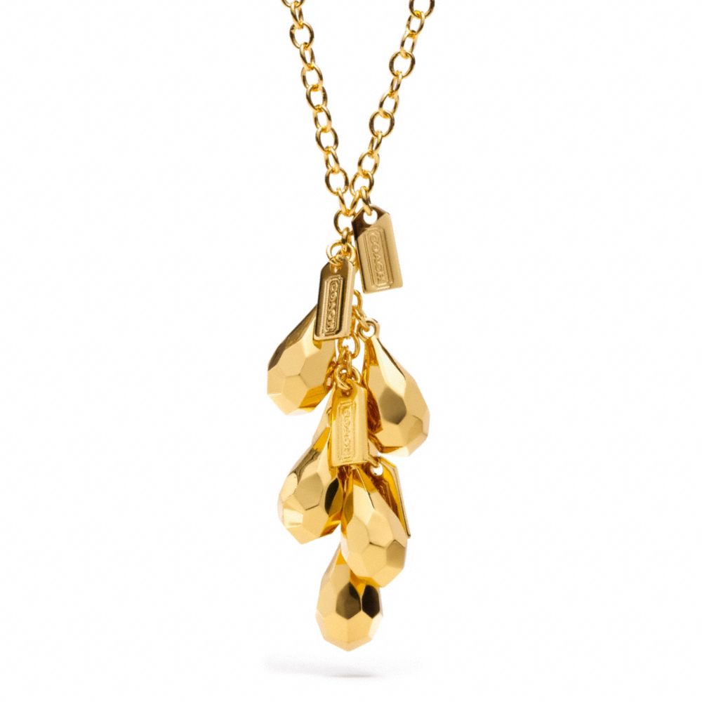 COACH FACETED TEARDROP NECKLACE -  - f96510