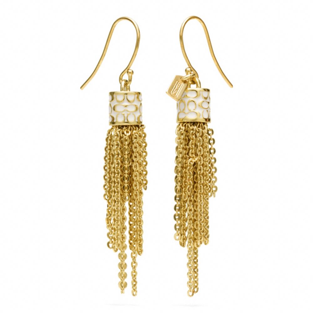 COACH F96511 Tassel Earrings 