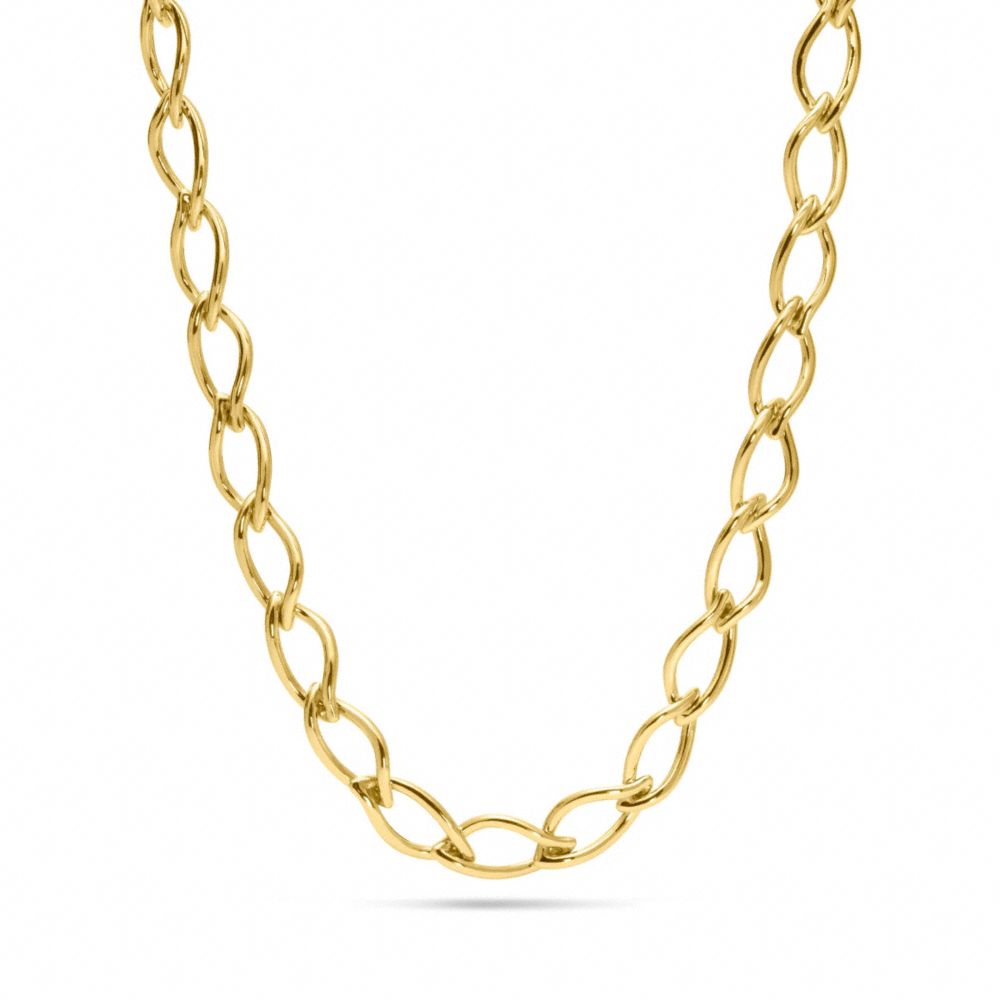 LEAF CHAIN NECKLACE - f96571 - F96571GDGD