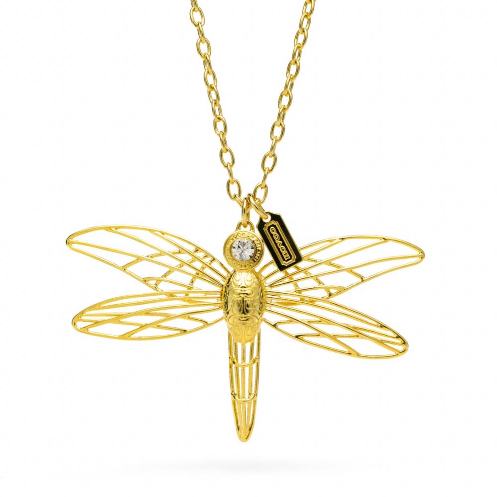 COACH F96578 - WIRE DRAGONFLY NECKLACE ONE-COLOR