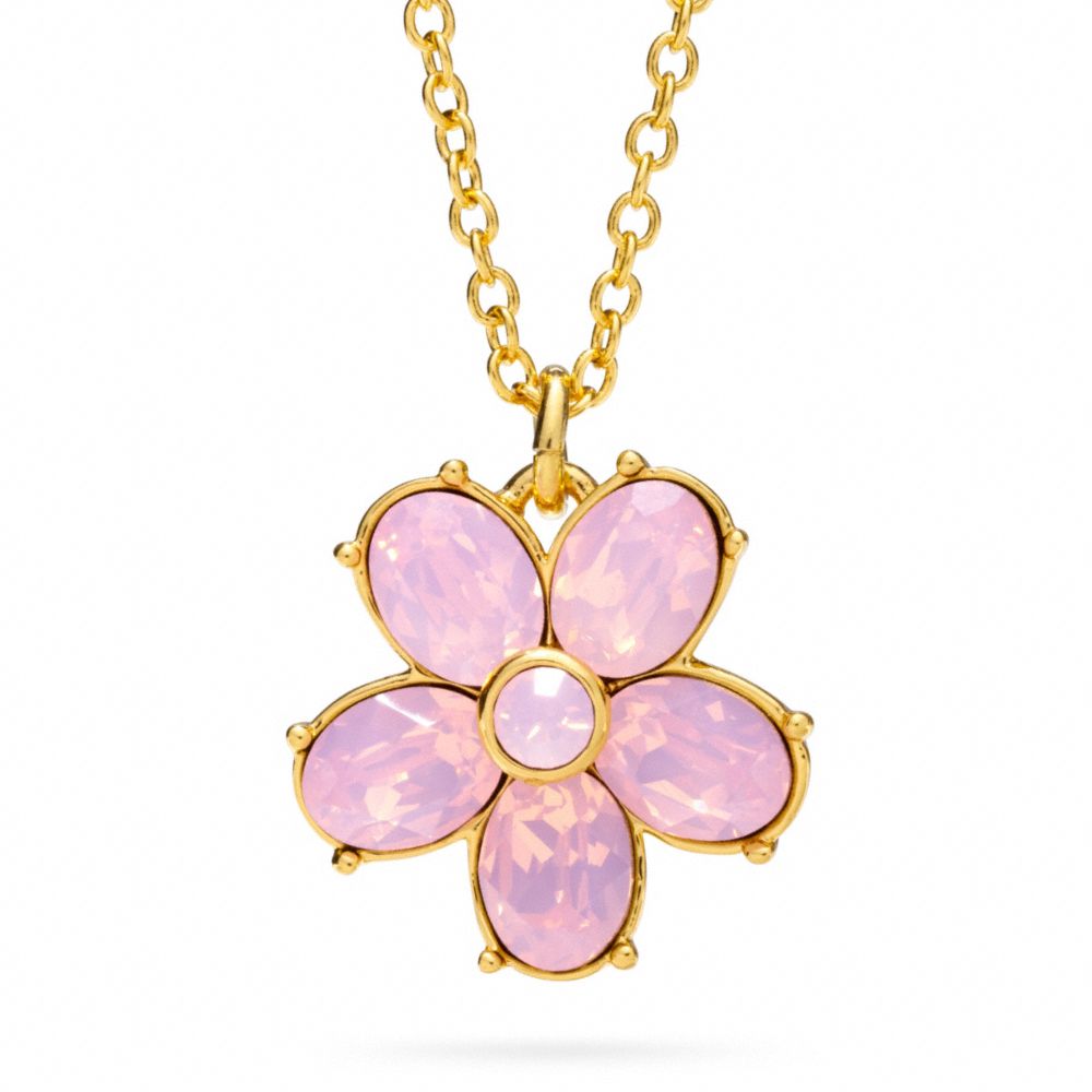 COACH F96597 - GARDEN FLOWER PENDANT NECKLACE - | COACH JEWELRY