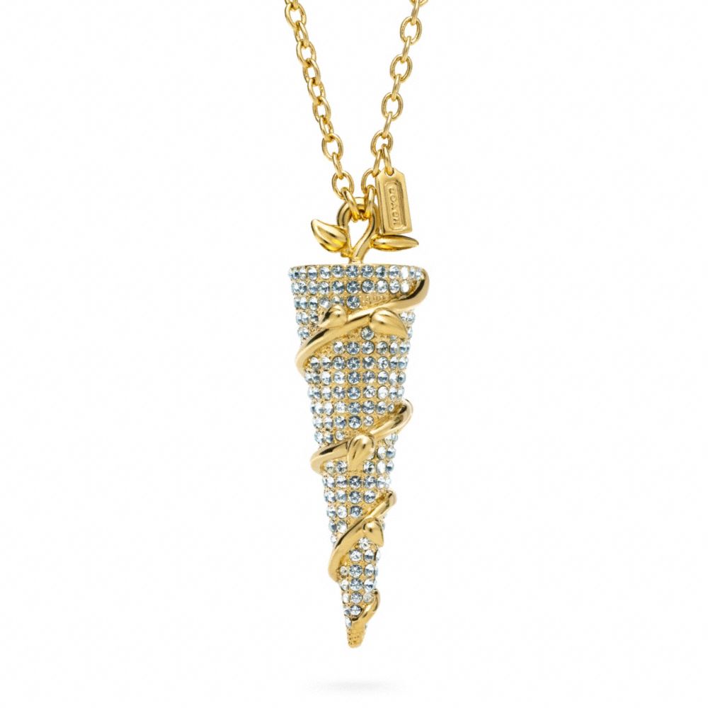 COACH F96613 - PAVE SPIKE VINE NECKLACE ONE-COLOR