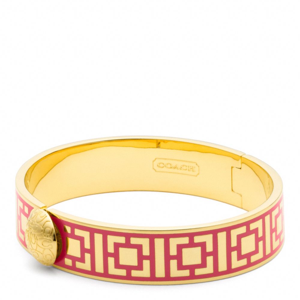 COACH F96619 - HALF INCH HINGED GEOMETRIC BANGLE - | COACH JEWELRY