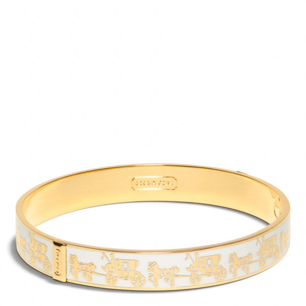 COACH F96623 Half Inch Horse And Carriage Bangle 