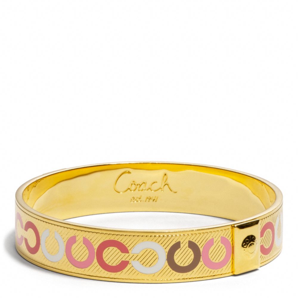 COACH F96631 HALF INCH OP ART BANGLE ONE-COLOR