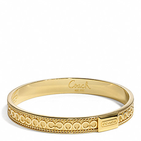 COACH F96665 THIN OP ART CHAIN BANGLE ONE-COLOR