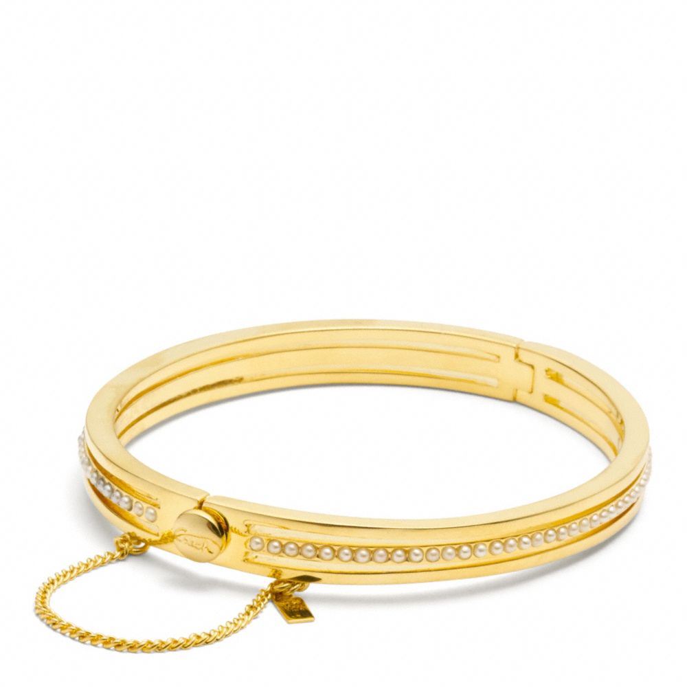 COACH PEARL HINGED BANGLE -  - f96688