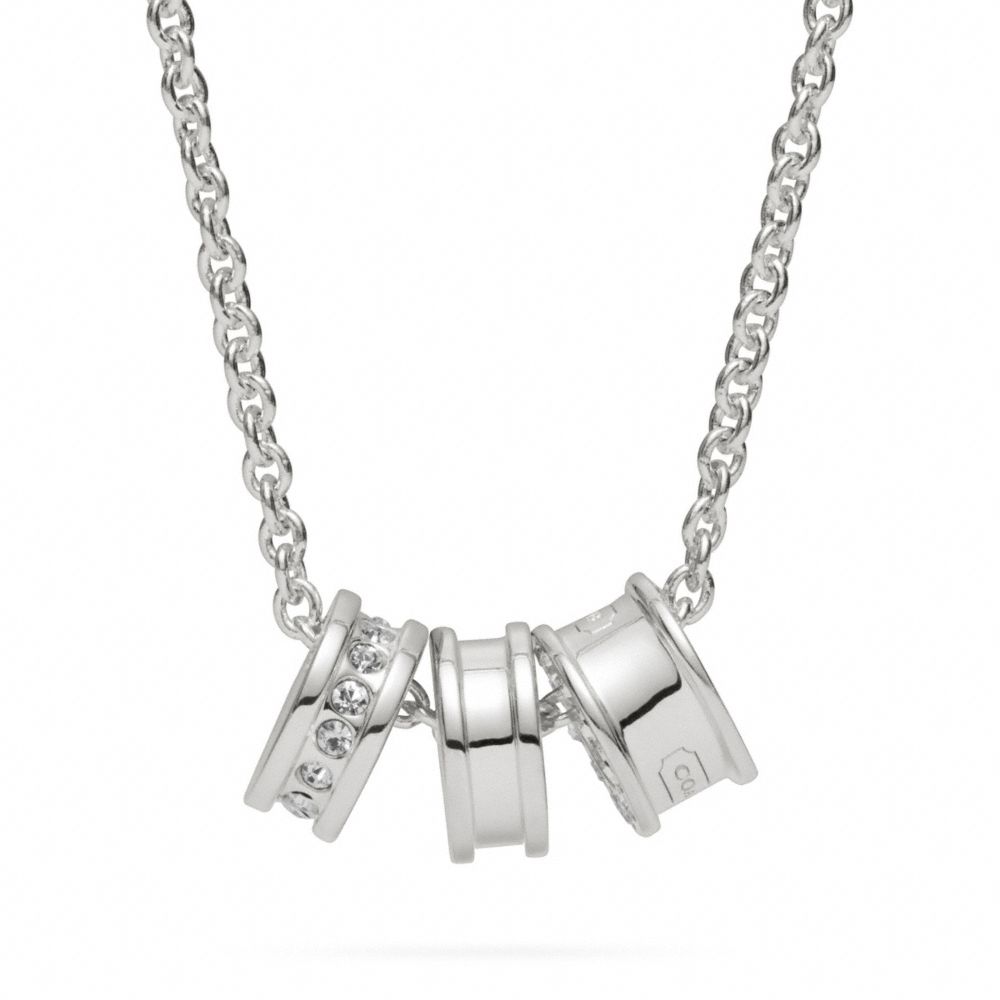 COACH F96693 - STERLING SMALL RONDELLE NECKLACE ONE-COLOR