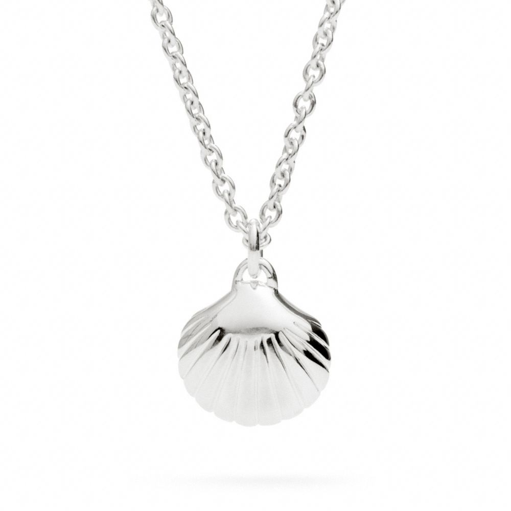 STERLING SHELL NECKLACE COACH F96697