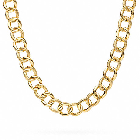 COACH F96717 SIGNATURE C CURB CHAIN LINK NECKLACE ONE-COLOR