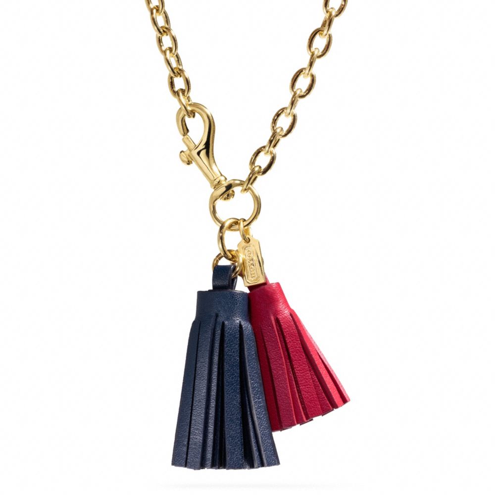 DOUBLE TASSEL NECKLACE - f96723 - F96723NVRD