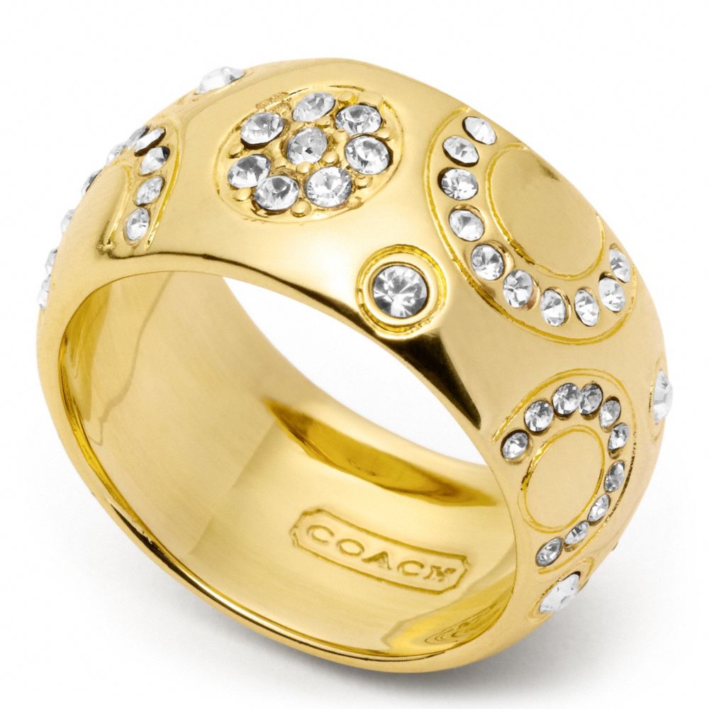 COACH F96750 - PAVE BUBBLE BAND RING ONE-COLOR