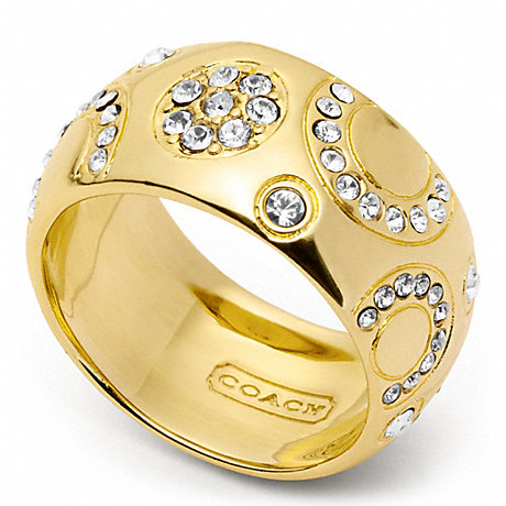 COACH PAVE BUBBLE BAND RING -  - f96750