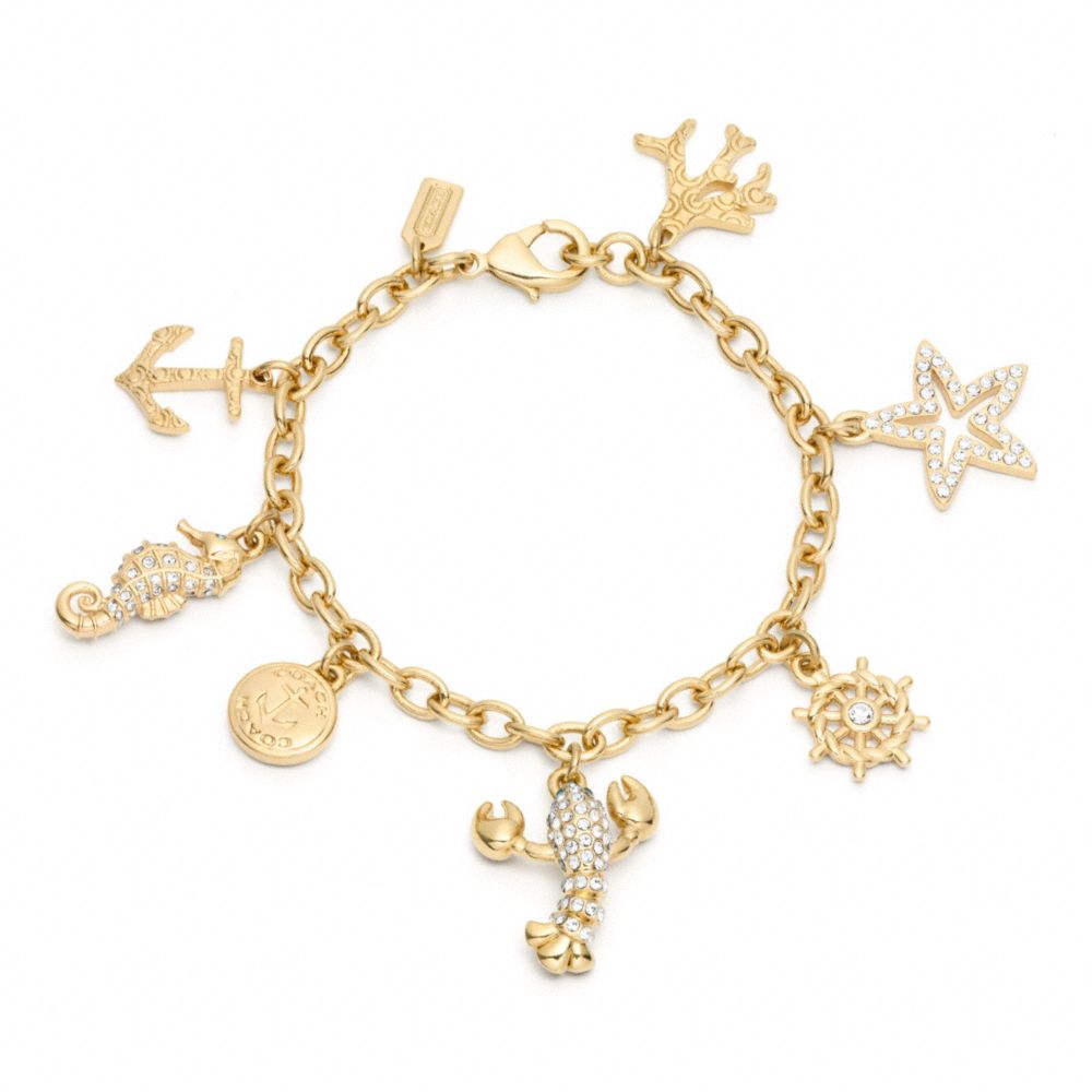 SMALL SUMMER CHARM BRACELET - f96760 - F96760GDCY