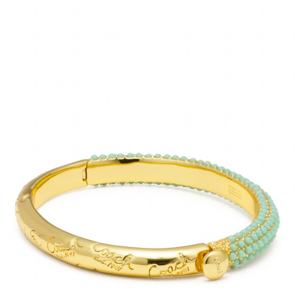 COACH F96781 Pave Hinged Bangle 