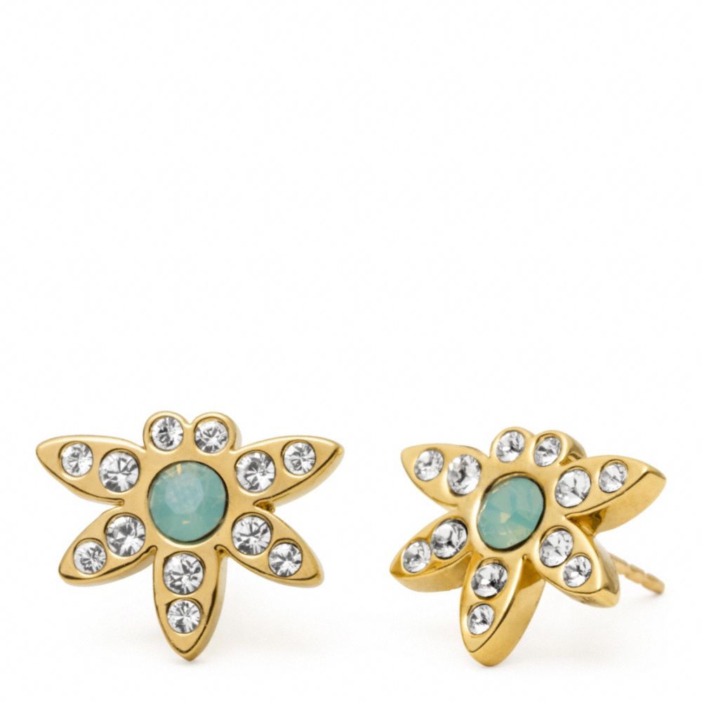 COACH f96783 PAVE STUDDED EARRINGS 