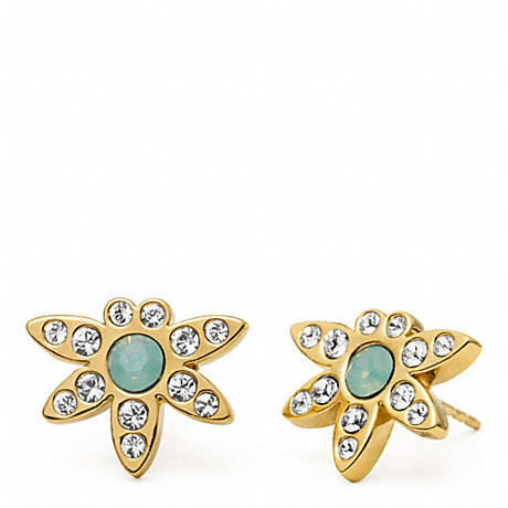 COACH f96783 PAVE STUDDED EARRINGS 