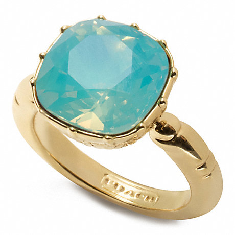 COACH F96801 CUSHION STONE RING ONE-COLOR