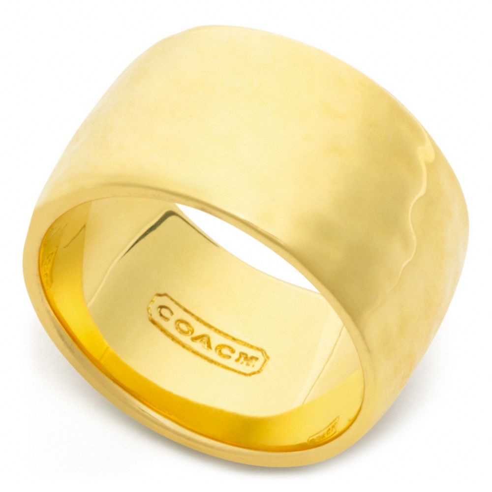 COACH F96806 - HAMMERED BAND RING ONE-COLOR