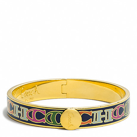 COACH F96810 HALF INCH HINGED COACH LETTER BANGLE ONE-COLOR