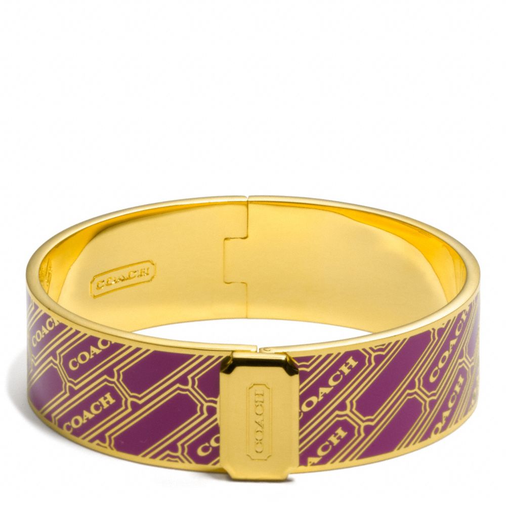 COACH THREE QUARTER INCH LOZENGE BANGLE -  - f96813