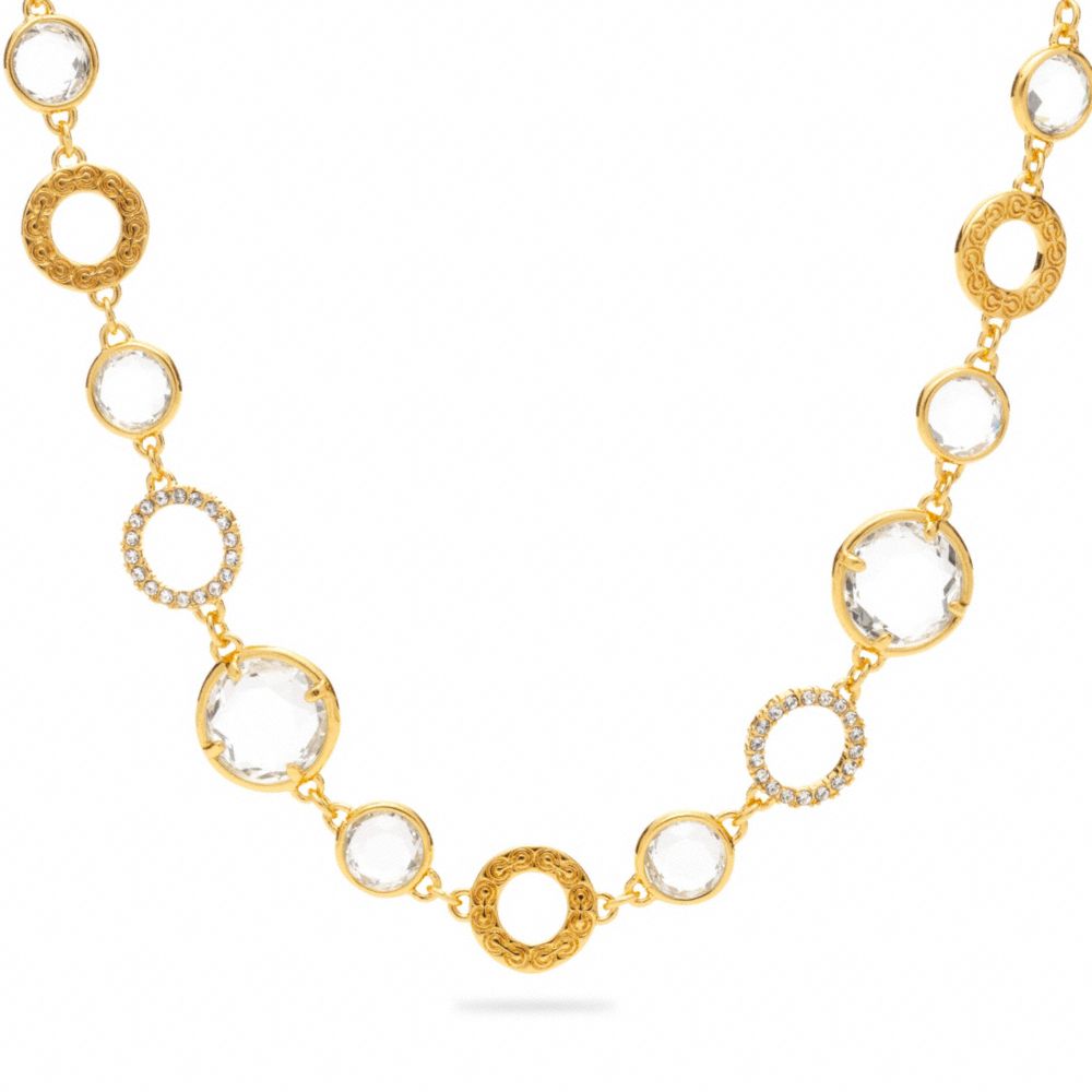 SHORT GLASS STATION NECKLACE COACH F96826