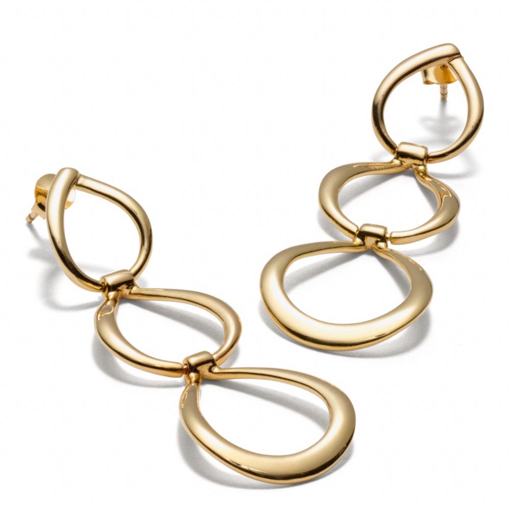 TRIPLE LINK EARRINGS - f96865 - F96865GDGD