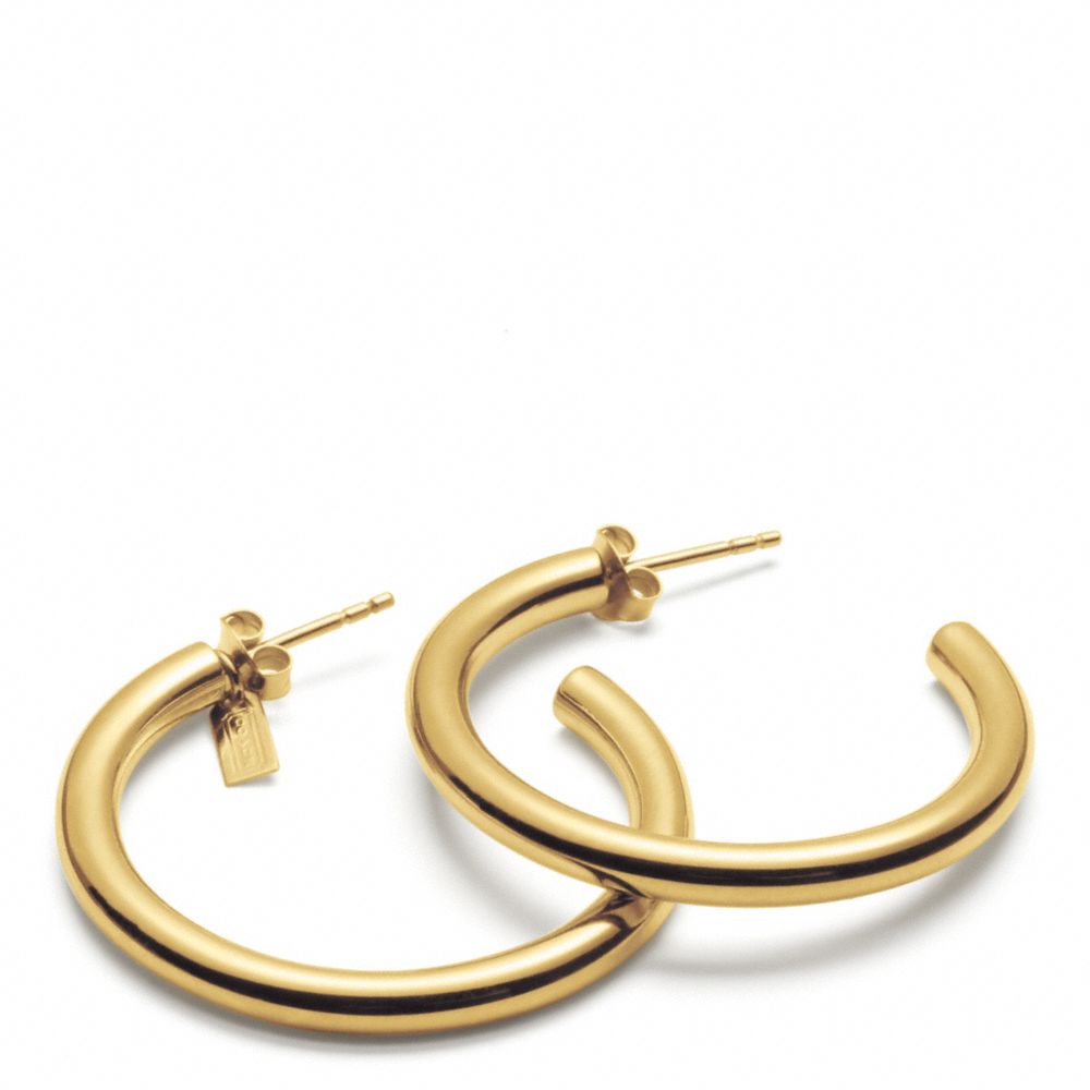 COACH F96871 Hoop Earrings GOLD/GOLD