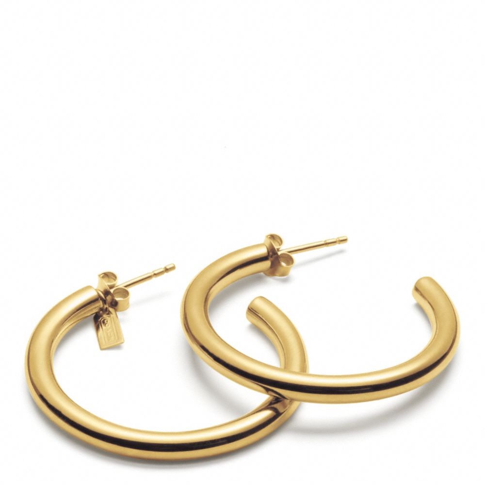 COACH F96871 - HOOP EARRINGS GOLD/GOLD