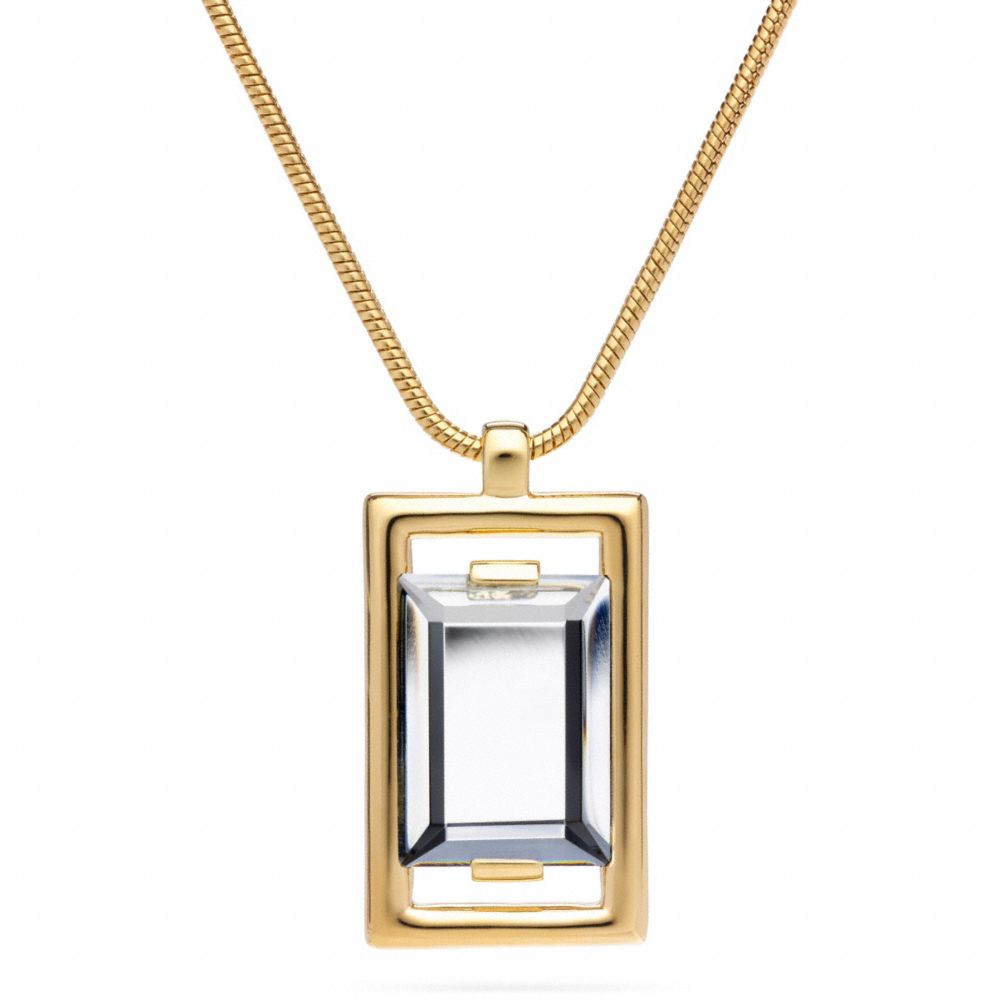 COACH SQUARE PENDANT NECKLACE -  - f96883