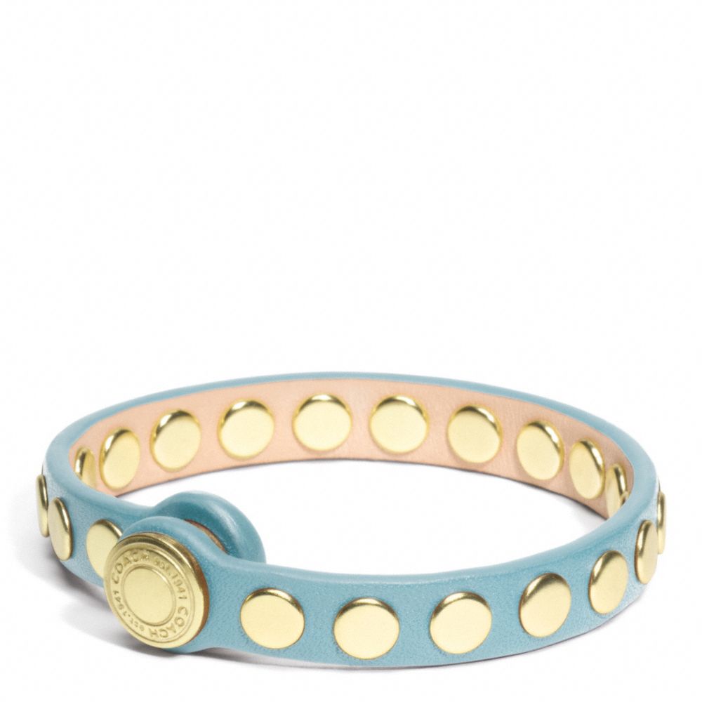 COACH SKINNY STUD LEATHER BRACELET -  - f96894