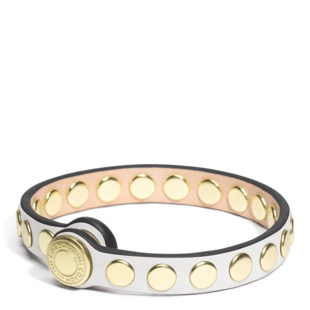 COACH SKINNY STUD LEATHER BRACELET -  - f96894