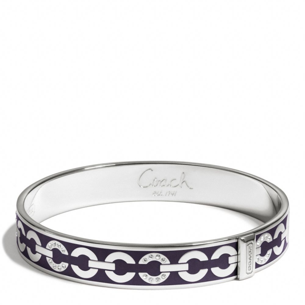 COACH f96965 THIN OP ART PAVE BANGLE 