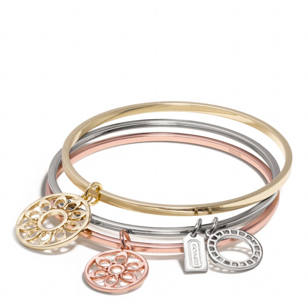 COACH F96967 - SIGNATURE C DISC BANGLE SET ONE-COLOR